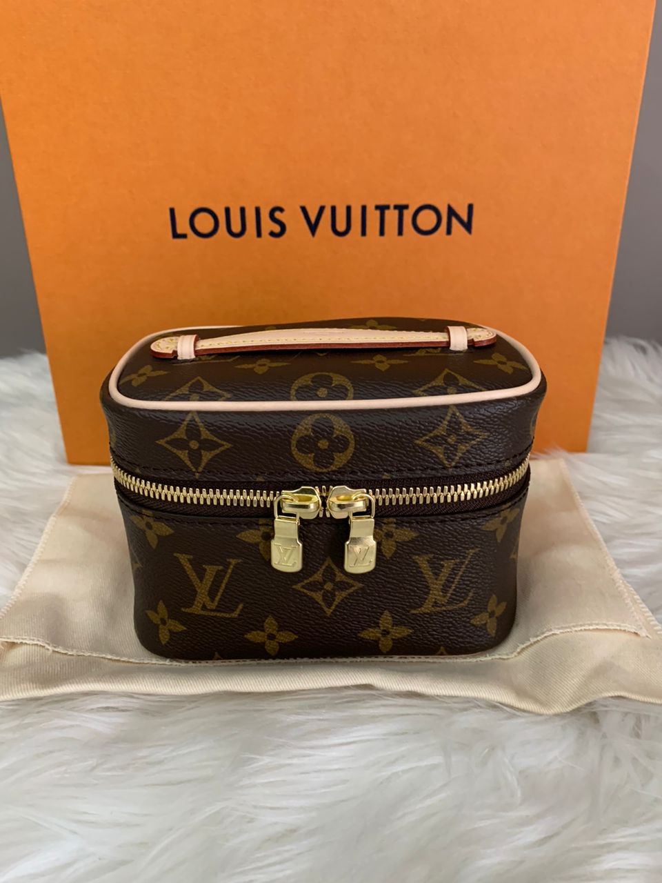 Louis Vuitton, Bags, Louis Vuitton Nice Nano Toiletry Pouch Jewelry Case  Travel Euc W Box Small